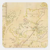 Sticker Carré Plan d'index (Devant)