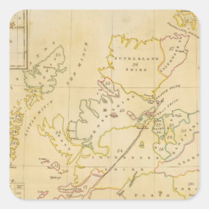 Sticker Carré Plan d'index