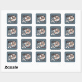 Sticker Carré Planche fusée ACME de B. COYOTE™ (Feuille)