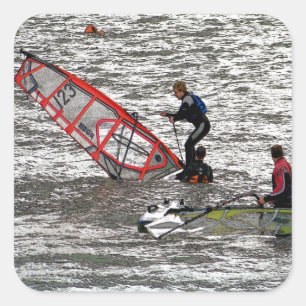 STICKER CARRÉ PLANCHES À VOILE
