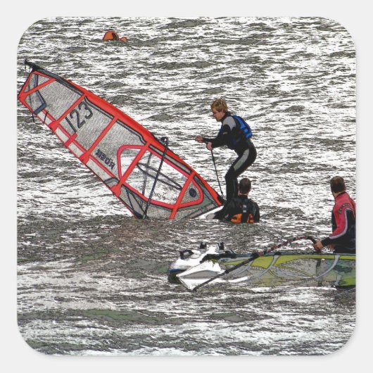 STICKER CARRÉ PLANCHES À VOILE (Devant)