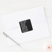 Sticker Carré Planet Names Ampersand - Solar System Planets (Enveloppe)