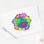 Sticker Carré PlANET PEEK-A-BOO "Logo Design" (Enveloppe)