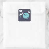 Sticker Carré Planète (Sac)