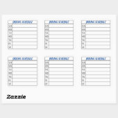 Sticker Carré Planifier l'organisateur de pool de voitures (Feuille)