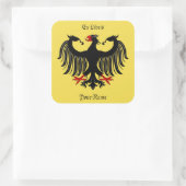 Sticker Carré Plaque d'Aigle allemande (Sac)