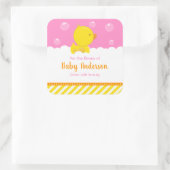 Sticker Carré Plaque de bibliothèque pour bébé en caoutchouc Duc (Sac)