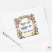 Sticker Carré Plaque de conte de fleurs pour votre enfant (Enveloppe)