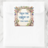 Sticker Carré Plaque de conte de fleurs pour votre enfant (Sac)