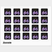 Sticker Carré Plaque de crocus pourpre (Feuille)