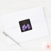 Sticker Carré Plaque de crocus pourpre (Enveloppe)