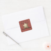 Sticker Carré Plaque de livre primitive (Enveloppe)