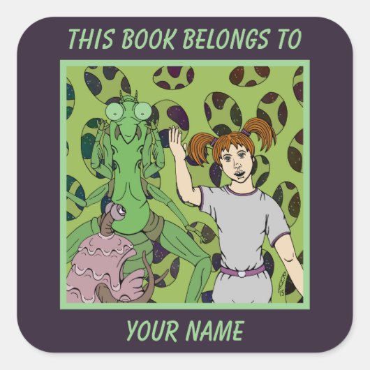 Sticker Carré Plaque de présentation (Devant)