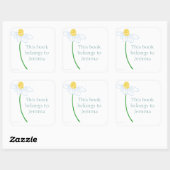 Sticker Carré Plaque de rangement (Feuille)