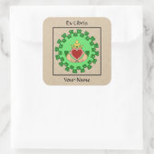 Sticker Carré Plaque de travail Claddagh et Green (Sac)