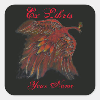 Sticker Carré Plaque d'enregistrement Firebird