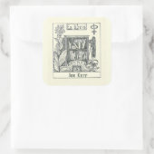 Sticker Carré Plaque d'enregistrement pour Plante de boîte Vinta (Sac)