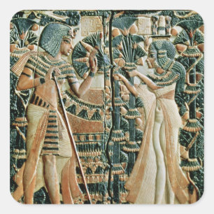 Sticker Carré Plaque du couvercle de l'apparence de coffre