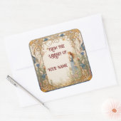 Sticker Carré Plaque Fairytale pour votre enfant (Enveloppe)