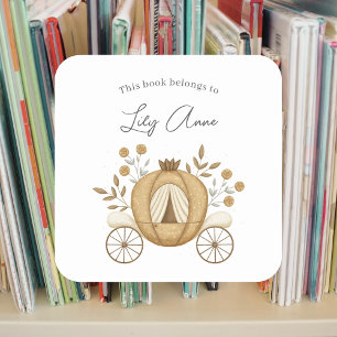 Sticker Carré Plaque-livre Princess Carrie