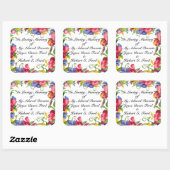 Sticker Carré Plaque Révisée, En Mémoire, Don (Feuille)