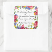 Sticker Carré Plaque Révisée, En Mémoire, Don (Sac)