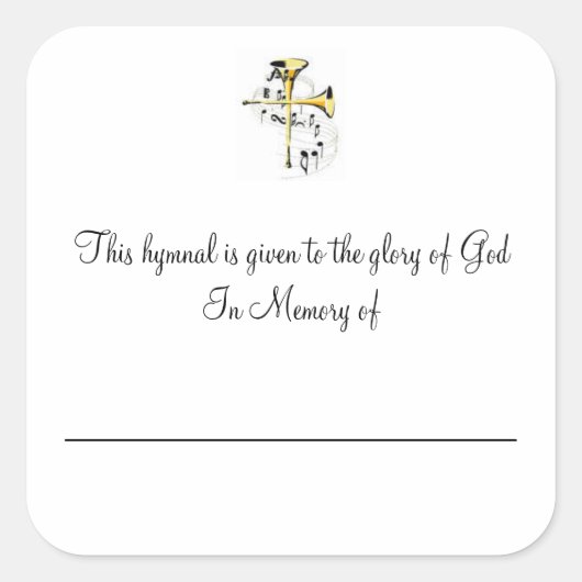 Sticker Carré Plaques de l'Hymne (Devant)