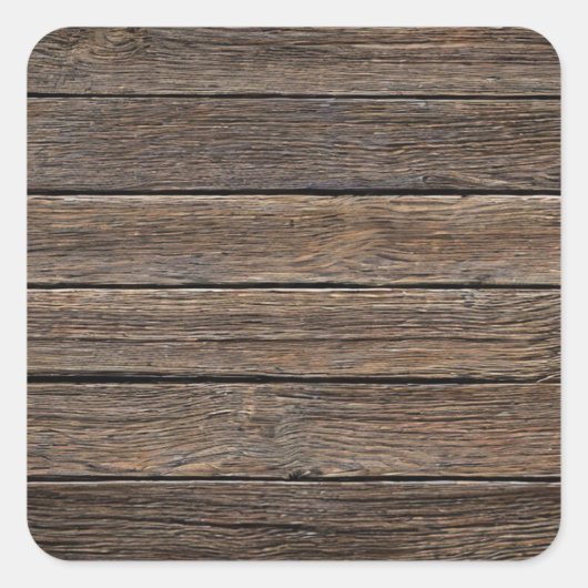 Sticker Carré Plaques horizontales en bois (Devant)
