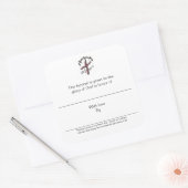 Sticker Carré Plaques Hymnes en l'honneur de (Enveloppe)