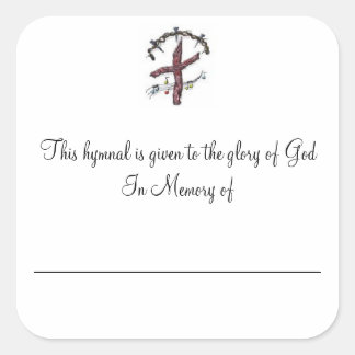 Sticker Carré Plaques Hymnes en mémoire