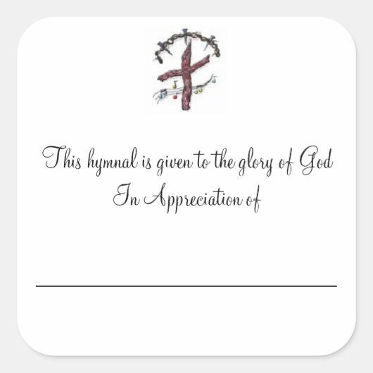 Sticker Carré Plaques Hymniques en appréciation de (Devant)