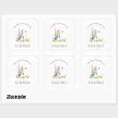 Sticker Carré Plate-forme "Ce livre appartient" aux enfants (Feuille)