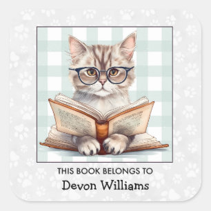 Sticker Carré Plate-forme pour chat pour enfants