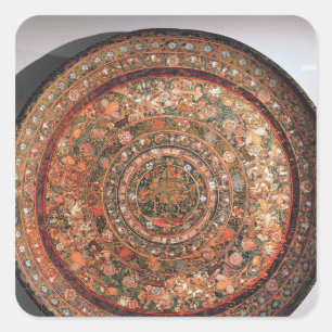 Sticker Carré Plateau de la tribu de Michoacan