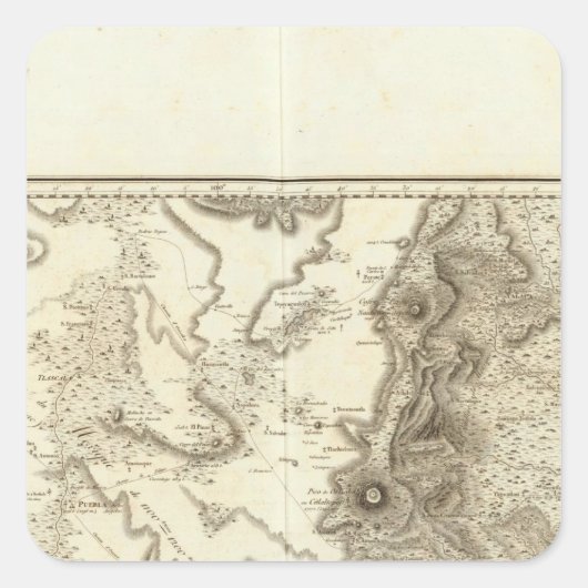 Sticker Carré Plateau de Mexico (Devant)