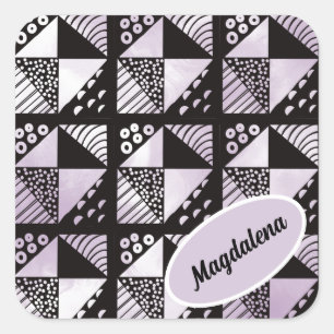 Sticker Carré Plats cassés Patchwork Quilt Motif