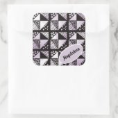 Sticker Carré Plats cassés Patchwork Quilt Motif (Sac)