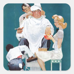 Sticker Carré Plein traitement