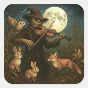Sticker Carré Pleine lune Scarecrow Serenade