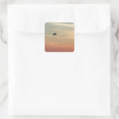 Sticker Carré Plongée en ciel (Sac)