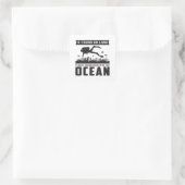Sticker Carré Plongée Plongée Plongée Plongée Mer Plongée drôle (Sac)