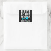 Sticker Carré Plongée Plongée Plongée Plongée Plongée Diver Amus (Sac)
