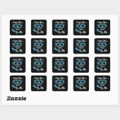 Sticker Carré Plongée Plongée Plongée Plongée Plongée Plongée Oc (Feuille)