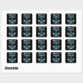 Sticker Carré Plongée - Problèmes de plongée sous-marine (Feuille)