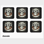 Sticker Carré Plongeur (Feuille)