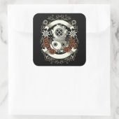 Sticker Carré Plongeur (Sac)