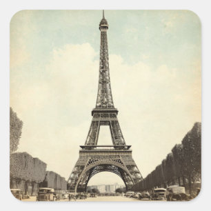 Sticker Carré Plongez dans l'élégance intemporelle de Paris