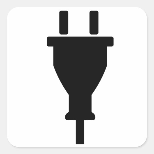 Sticker Carré Plug (Devant)