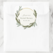 Sticker Carré Pluie d'hiver Shower de mariage  (Sac)