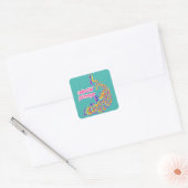 Sticker Carré plumage céleste (Enveloppe)